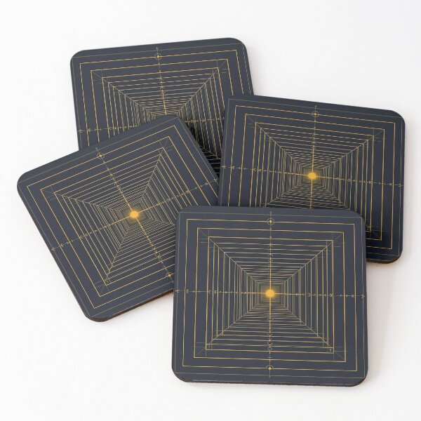 Item preview, Motivation Sacred Geometry Tunnel – Golden Structured Resolve Design designed and sold by ArtivaNest.