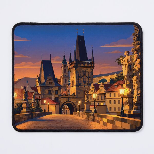 Item preview, Charles Bridge at Night in Prague designed and sold by darekkocurek.