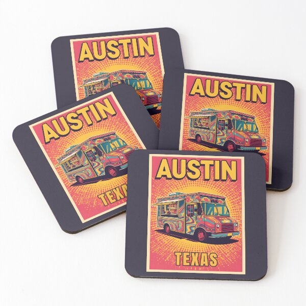 Item preview, A Pop Art Travel Print of Austin - Texas  designed and sold by StudioRedKoala.