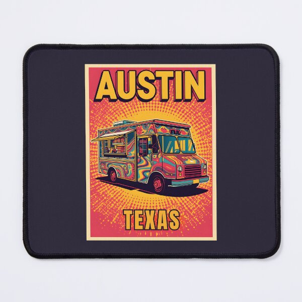 Item preview, A Pop Art Travel Print of Austin - Texas designed and sold by StudioRedKoala.