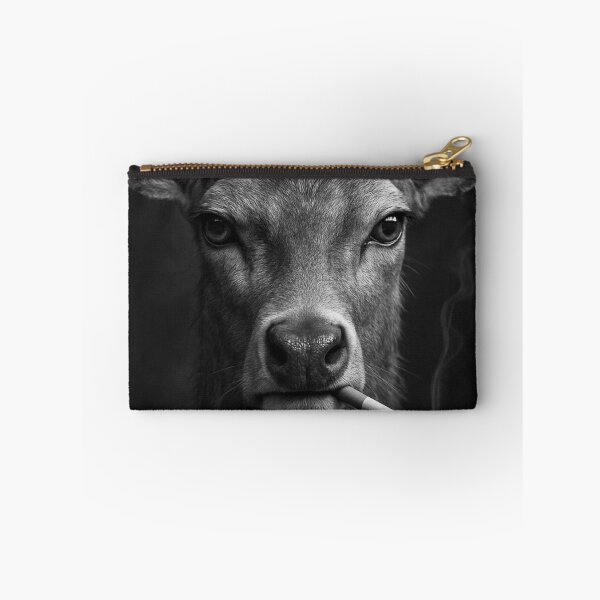 Item preview, Cool Deer Smoking Cigarette Noir Black and White Art designed and sold by vk09.