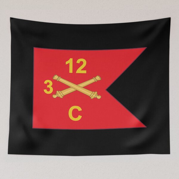 Item preview, Army - Charlie Battery 3rd Battalion, 12th Artillery Regiment - Guidon X 300 designed and sold by Military Insignia Products.