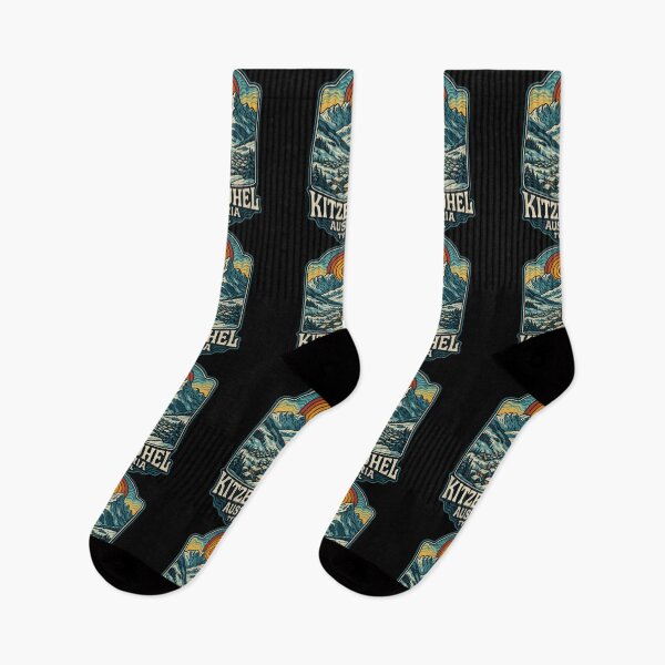 Item preview, Kitzbuhel Austria Retro Trippy Art Travel designed and sold by TomFrontierArt.