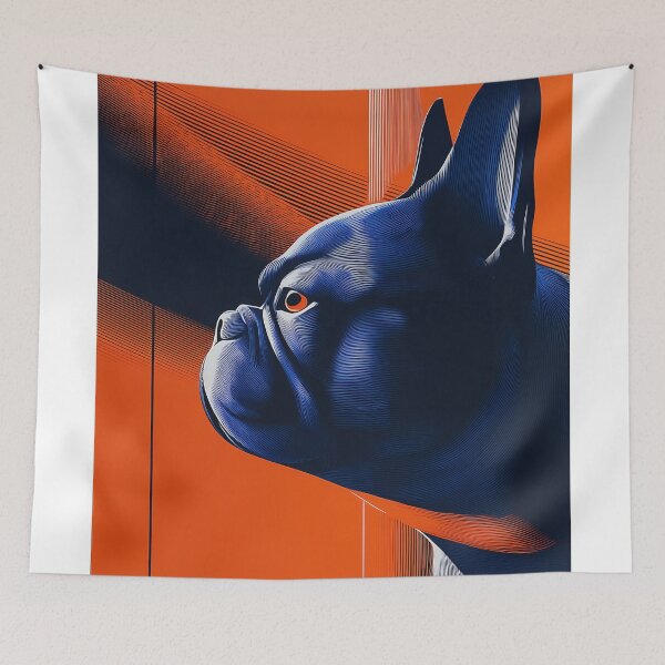 Item preview, Bold Blue French Bulldog designed and sold by lautir.
