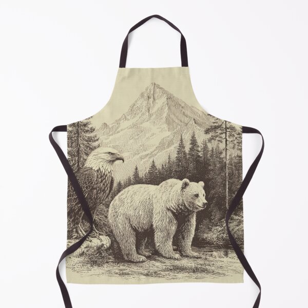 Item preview, Eagle, Bear in Nature designed and sold by NicolasGlowArt.
