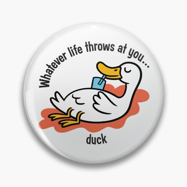 Item preview, "Whatever life throws at you, duck" funny pun t-shirt designed and sold by ArthousePromos.