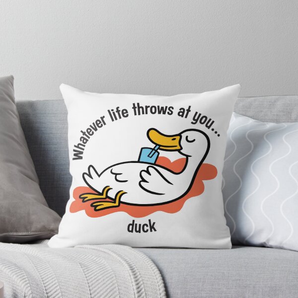 Item preview, "Whatever life throws at you, duck" funny pun t-shirt designed and sold by ArthousePromos.
