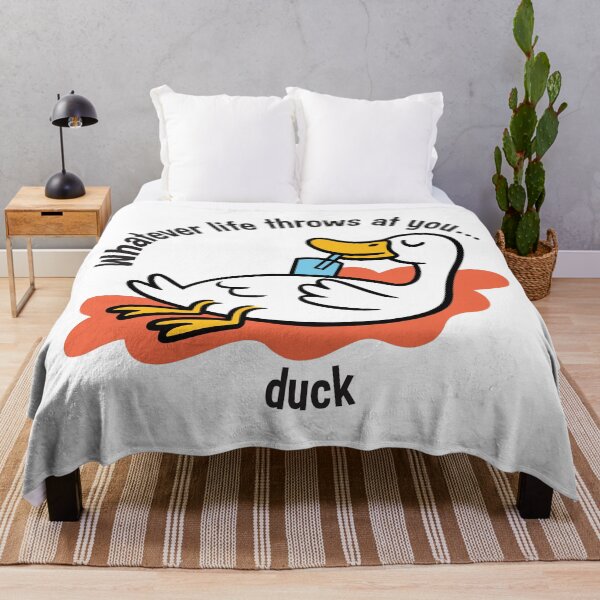 Item preview, "Whatever life throws at you, duck" funny pun t-shirt designed and sold by ArthousePromos.