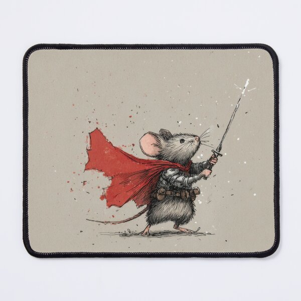 Item preview, Mouse in armor holds sword high designed and sold by anytka.