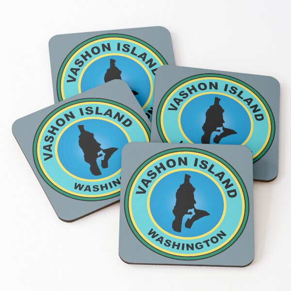 Item preview, Vashon Island map Washington designed and sold by studioss76.