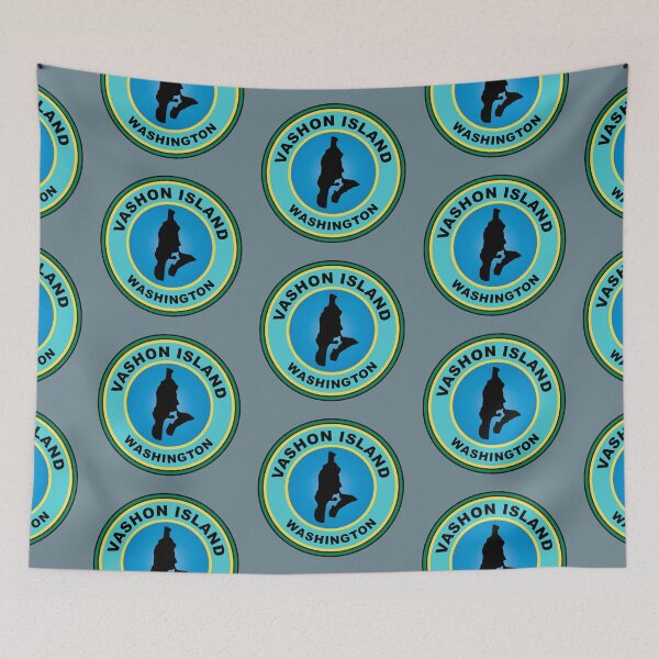 Item preview, Vashon Island map Washington designed and sold by studioss76.