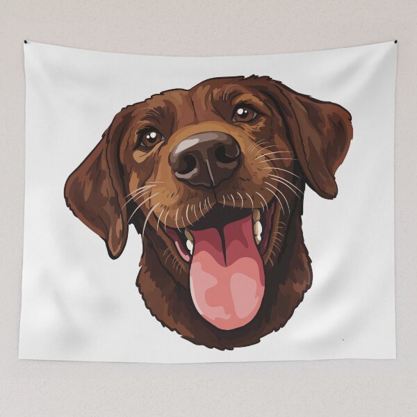 Item preview, Chocolate Labrador Retriever designed and sold by BrandMuffinStudio.