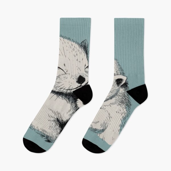 Item preview, Otters cuddle together on a calm day designed and sold by anytka.