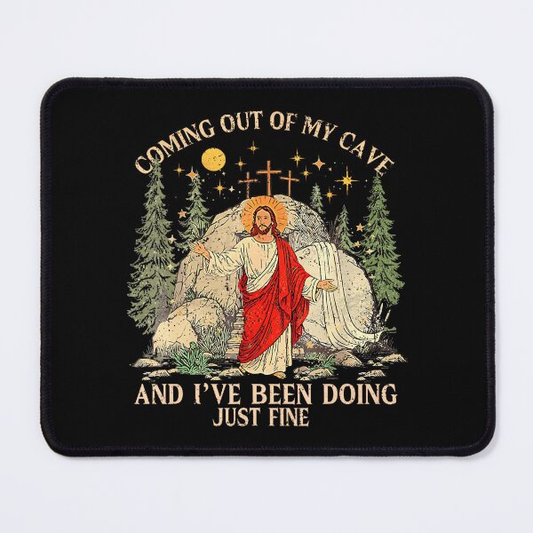 Item preview, Jesus Coming Out Of My Cave And I'Ve Been Doing Just Fine designed and sold by puzchresta.