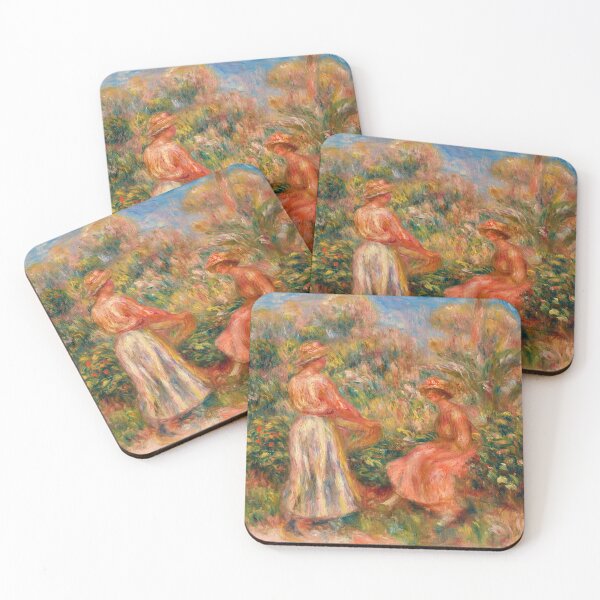 Item preview, Deux Femmes Dans Le Jardin De Cagnes by Pierre-Auguste Renoir: Impressionist Garden Art designed and sold by artofuniverse.