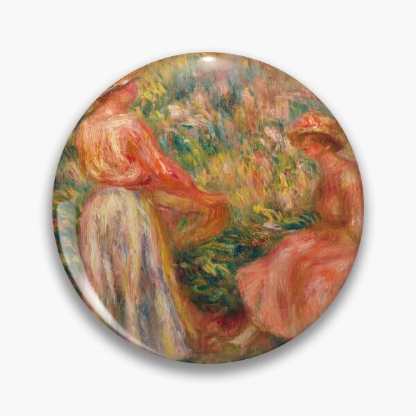 Item preview, Deux Femmes Dans Le Jardin De Cagnes by Pierre-Auguste Renoir: Impressionist Garden Art designed and sold by artofuniverse.