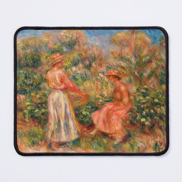Item preview, Deux Femmes Dans Le Jardin De Cagnes by Pierre-Auguste Renoir: Impressionist Garden Art designed and sold by artofuniverse.