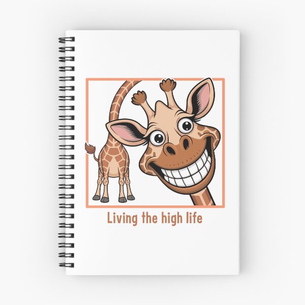 Item preview, Funny Giraffe "Living The High Life" Design - Cute Animal Pun Tee designed and sold by ArthousePromos.