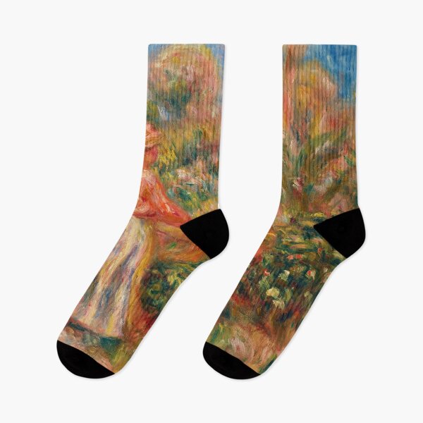 Item preview, Deux Femmes Dans Le Jardin De Cagnes by Pierre-Auguste Renoir: Impressionist Garden Art designed and sold by artofuniverse.
