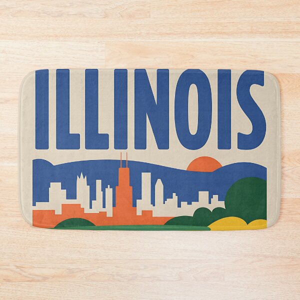 Item preview, Illinois - Travel Poster - USA designed and sold by PrintableTravel.