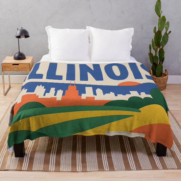 Item preview, Illinois - Travel Poster - USA designed and sold by PrintableTravel.