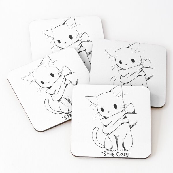 Item preview, Cute Cozy Cat – Stay Cozy designed and sold by SumeetCreativeArt.