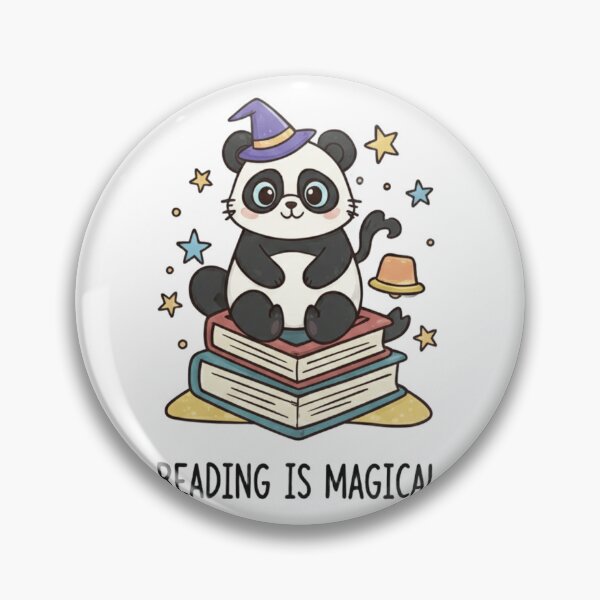 Item preview, Reading is Magical - Cute Kawaii Panda Book Lover Art designed and sold by Jossartist.