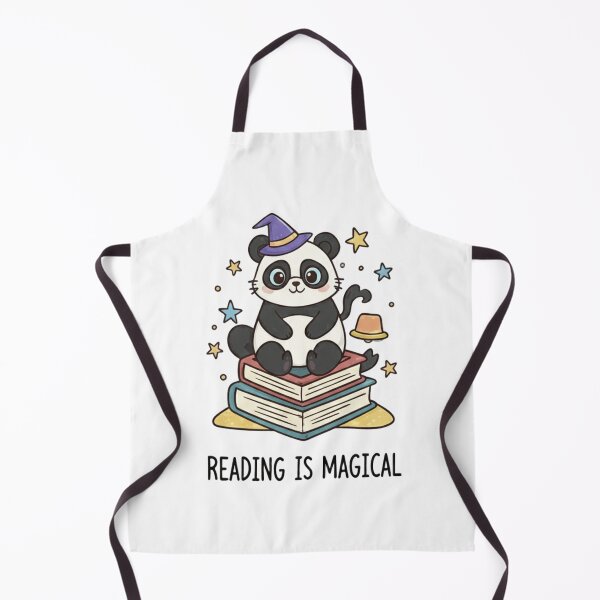 Item preview, Reading is Magical - Cute Kawaii Panda Book Lover Art designed and sold by Jossartist.