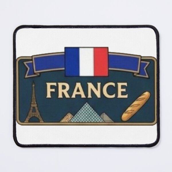 Item preview, France National Symbols | Patriotic French Culture and Achievements Badge designed and sold by Based History.