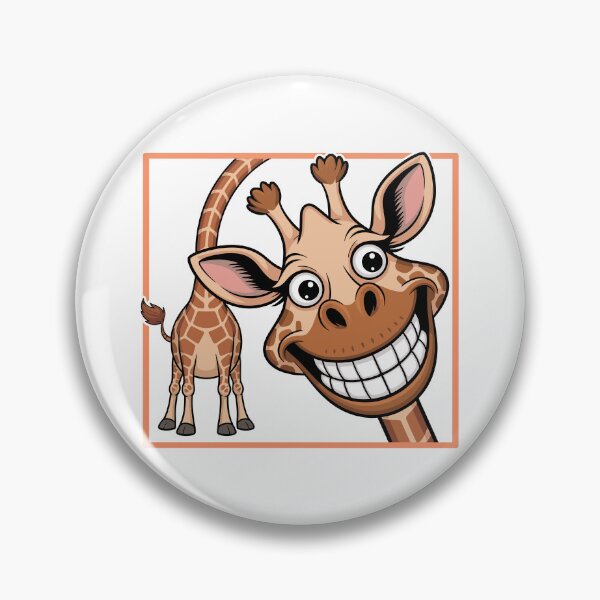 Item preview, Goofy Giraffe Photobomb Design - Funny Cartoon Animal Tee designed and sold by ArthousePromos.