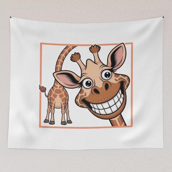Item preview, Goofy Giraffe Photobomb Design - Funny Cartoon Animal Tee designed and sold by ArthousePromos.