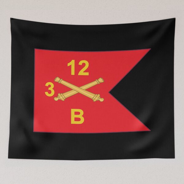 Item preview, Army - Bravo Battery 3rd Battalion, 12th Artillery Regiment - Guidon X 300 designed and sold by Military Insignia Products.