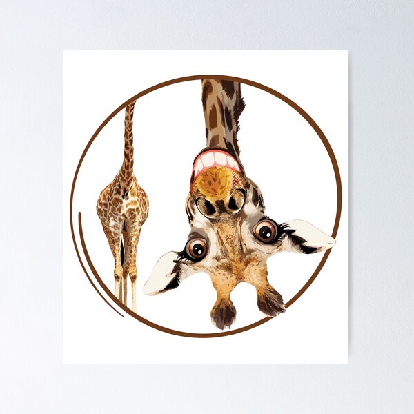 Item preview, Surreal Upside-Down Giraffe Design - Weird Artistic Animal Tee designed and sold by ArthousePromos.