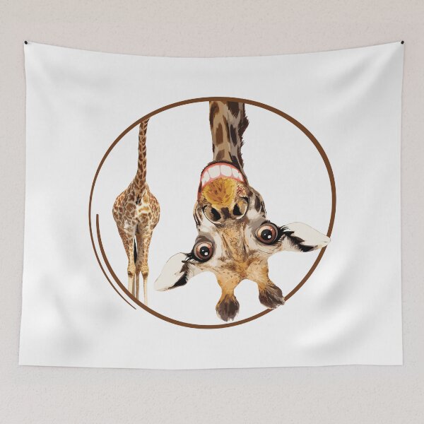 Item preview, Surreal Upside-Down Giraffe Design - Weird Artistic Animal Tee designed and sold by ArthousePromos.