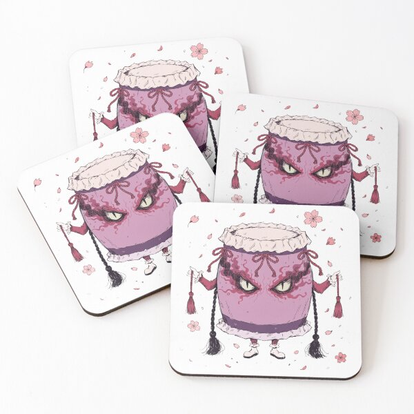 Item preview, Cute Angry Japanese Drum Character designed and sold by Poise&Petals.