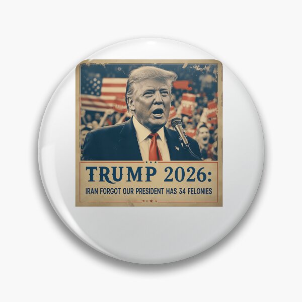Item preview, Iran Forgot Our President Has 34 Felonies Patriotic Satire designed and sold by SkeletonsDanger.