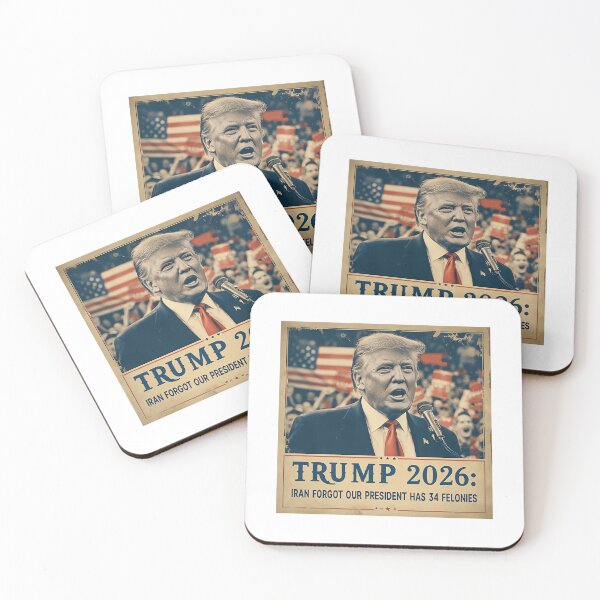 Item preview, Iran Forgot Our President Has 34 Felonies Patriotic Satire designed and sold by SkeletonsDanger.