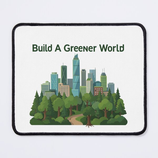 Item preview, Sustainable Green City Future Eco Friendly Illustration designed and sold by Nuvoro Eco Awareness.