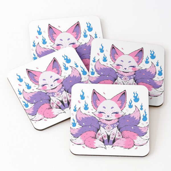 Item preview, Sakura Kitsune Spirit with Fox Fire designed and sold by Poise&Petals.