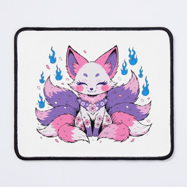 Item preview, Sakura Kitsune Spirit with Fox Fire designed and sold by Poise&Petals.