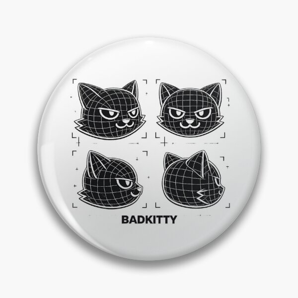 Item preview, BADKITTY 3D Scan Blueprint Cat | Techwear Wireframe Cat Head Design designed and sold by BADKITTY!.