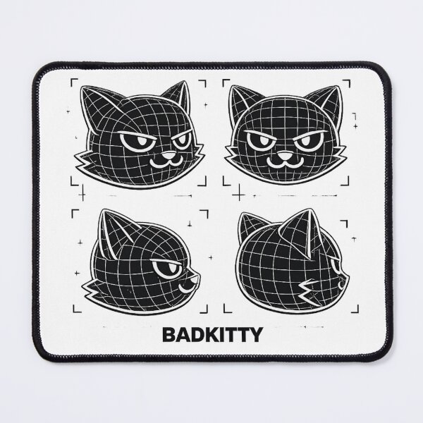 Item preview, BADKITTY 3D Scan Blueprint Cat | Techwear Wireframe Cat Head Design designed and sold by BADKITTY!.
