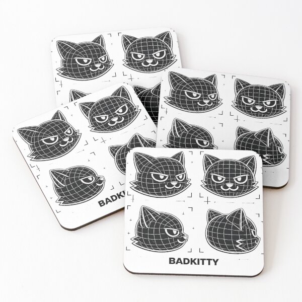 Item preview, BADKITTY 3D Scan Blueprint Cat | Techwear Wireframe Cat Head Design designed and sold by BADKITTY!.