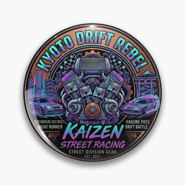 Item preview, Kyoto Drift Rebel – Japanese Street Racing Emblem designed and sold by Dogandesighn.
