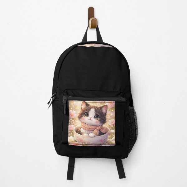 Item preview, Adorable Fluffy Kitten in a Teacup  designed and sold by IntroInk.