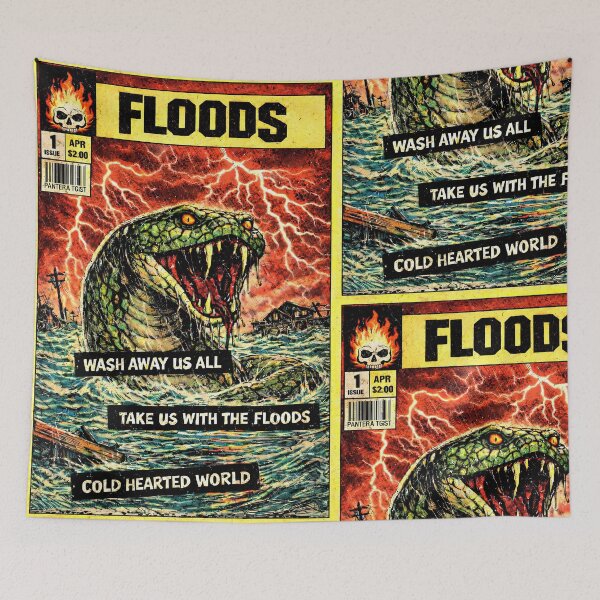 Item preview, PANTERA FLOODS COMIC COVER THE GREAT SOUTHERN TRENDKILL designed and sold by Campbell0395.