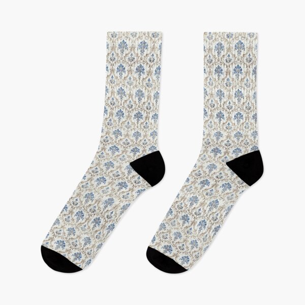 Item preview, Vintage Blue French Damask Pattern designed and sold by LouieVanille.
