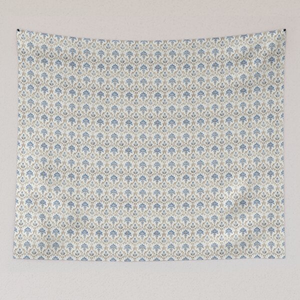 Item preview, Vintage Blue French Damask Pattern designed and sold by LouieVanille.