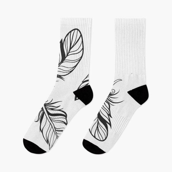 Item preview, Ornamental Feather Line Art Illustration designed and sold by Poise&Petals.