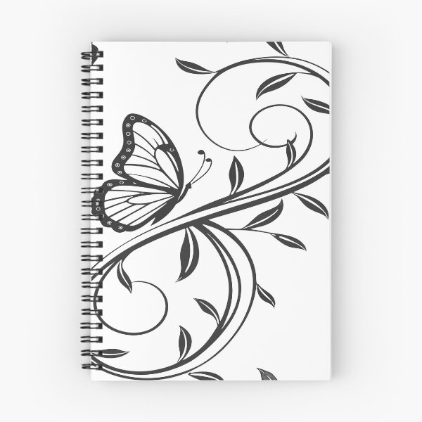 Item preview, Ornamental Butterfly Number Eight Line Art designed and sold by Poise&Petals.